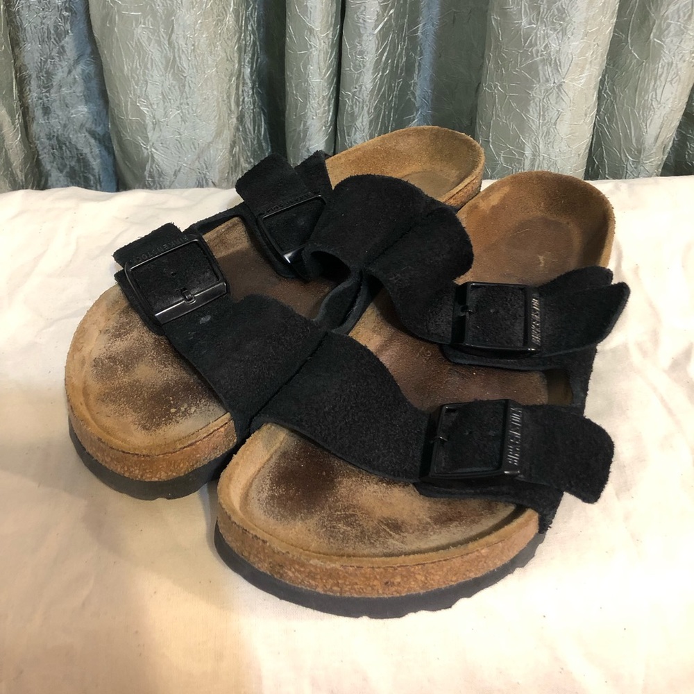 Birkenstock Arizona soft footbed suede sandals